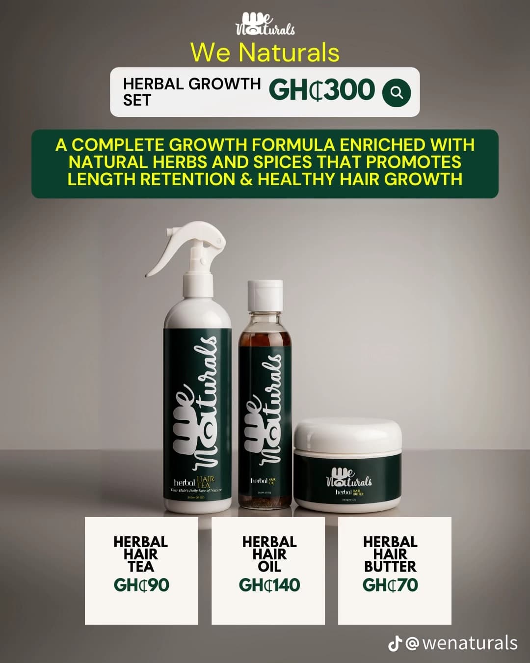 We natural growth set